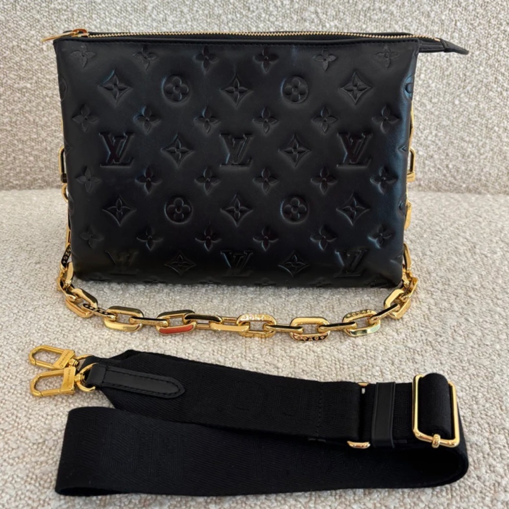Authentic Louis Vuitton Coussin PM Black